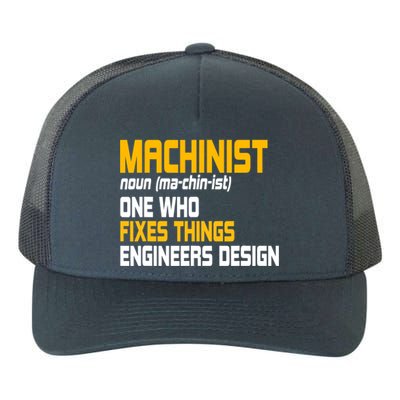 Machinist CNC Machine Tools Profession Machinery Operator Yupoong Adult 5-Panel Trucker Hat