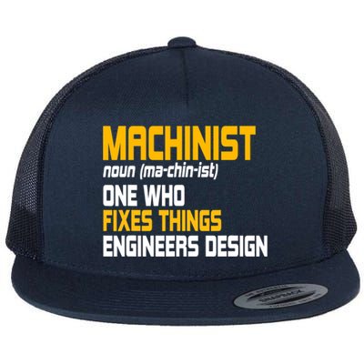 Machinist CNC Machine Tools Profession Machinery Operator Flat Bill Trucker Hat