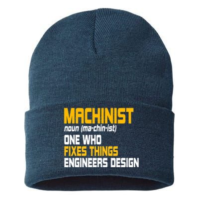 Machinist CNC Machine Tools Profession Machinery Operator Sustainable Knit Beanie