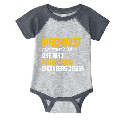 Machinist CNC Machine Tools Profession Machinery Operator Infant Baby Jersey Bodysuit