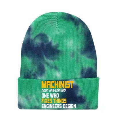 Machinist CNC Machine Tools Profession Machinery Operator Tie Dye 12in Knit Beanie