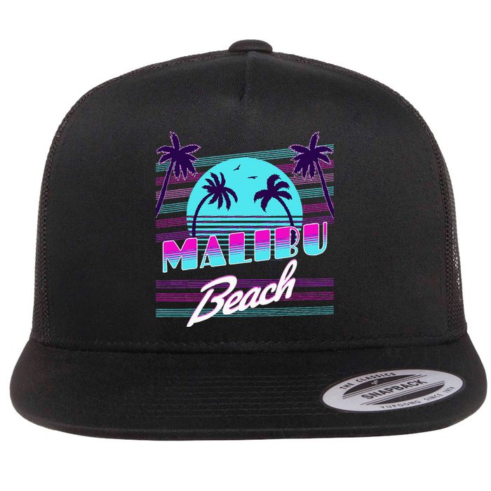 Malibu California Flat Bill Trucker Hat