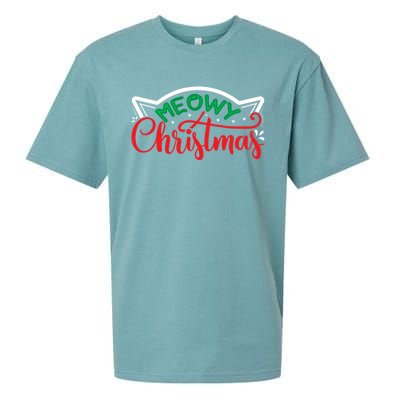 Meowy Christmas Sueded Cloud Jersey T-Shirt