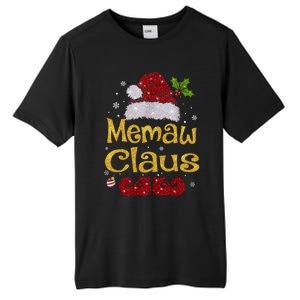 Memaw Claus Meaningful Gift Christmas Pajama Family Matching Xmas Gift Tall Fusion ChromaSoft Performance T-Shirt