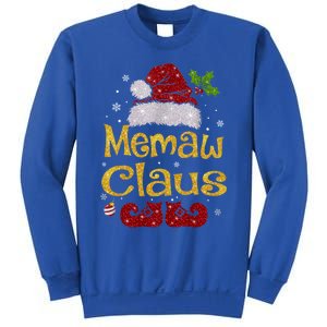 Memaw Claus Meaningful Gift Christmas Pajama Family Matching Xmas Gift Sweatshirt