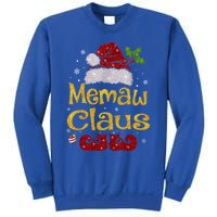 Memaw Claus Meaningful Gift Christmas Pajama Family Matching Xmas Gift Sweatshirt