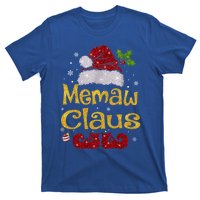 Memaw Claus Meaningful Gift Christmas Pajama Family Matching Xmas Gift T-Shirt