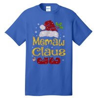 Memaw Claus Meaningful Gift Christmas Pajama Family Matching Xmas Gift Tall T-Shirt