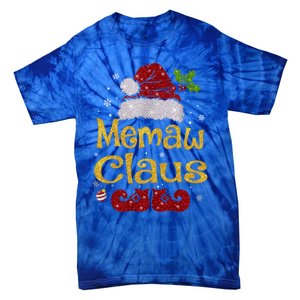 Memaw Claus Meaningful Gift Christmas Pajama Family Matching Xmas Gift Tie-Dye T-Shirt