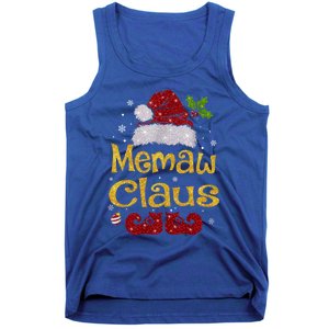 Memaw Claus Meaningful Gift Christmas Pajama Family Matching Xmas Gift Tank Top