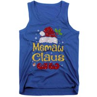 Memaw Claus Meaningful Gift Christmas Pajama Family Matching Xmas Gift Tank Top