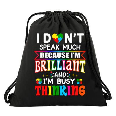 My Child May Be Non Verbal I May Be Nonverbal Autism Mom Drawstring Bag