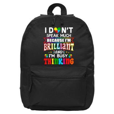 My Child May Be Non Verbal I May Be Nonverbal Autism Mom 16 in Basic Backpack