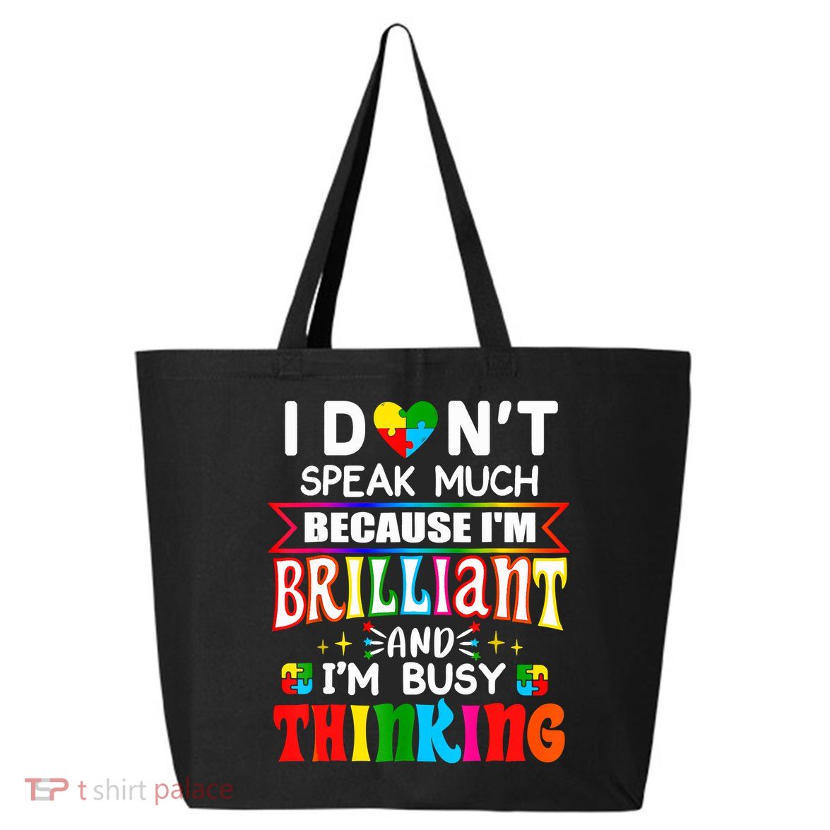 My Child May Be Non Verbal I May Be Nonverbal Autism Mom 25L Jumbo Tote