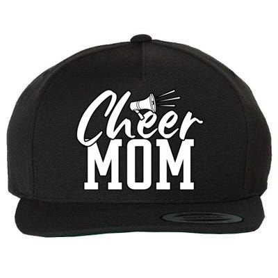 Megaphone Cheer Mom Gift Wool Snapback Cap