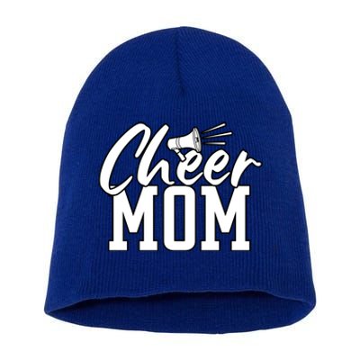 Megaphone Cheer Mom Gift Short Acrylic Beanie