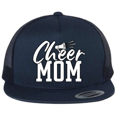 Megaphone Cheer Mom Gift Flat Bill Trucker Hat