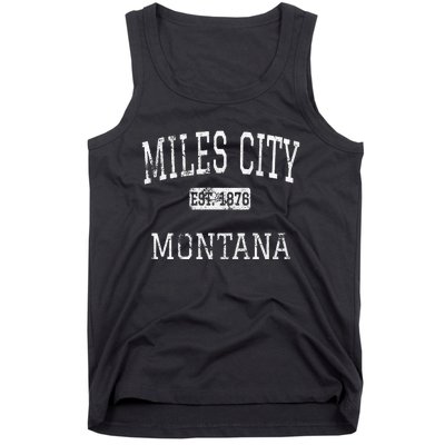 Miles City Montana Mt Vintage Tank Top