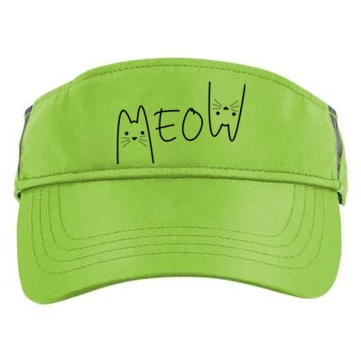 Meow Cagift Meow Kitty Funny Cats Mom And Cat Dad Meaningful Gift Adult Drive Performance Visor