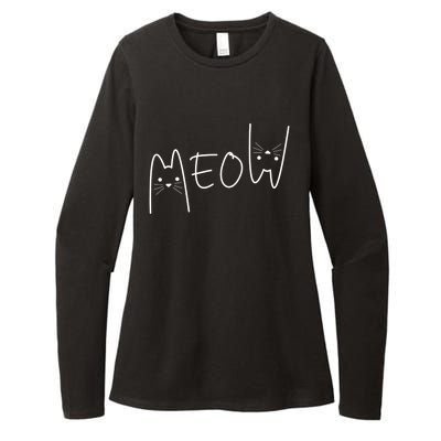 Meow Cagift Meow Kitty Funny Cats Mom And Cat Dad Meaningful Gift Womens CVC Long Sleeve Shirt