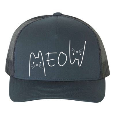 Meow Cagift Meow Kitty Funny Cats Mom And Cat Dad Meaningful Gift Yupoong Adult 5-Panel Trucker Hat