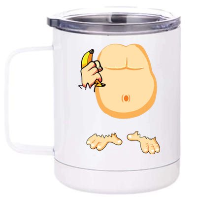 Monkey Costume Monkey Body Headless Halloween Costume 12 oz Stainless Steel Tumbler Cup