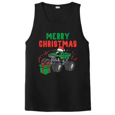 Merry Christmas Monster Truck Boy Xmas Winter PosiCharge Competitor Tank