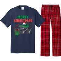 Merry Christmas Monster Truck Boy Xmas Winter Pajama Set