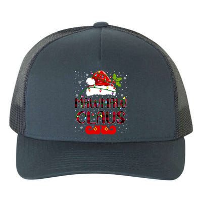 Mawmaw Claus Merry Christmas Buffalo Plaid Santa Hat Xmas Gift Yupoong Adult 5-Panel Trucker Hat