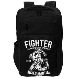 Mma Clothes Mixed Martial Arts Merchandise Distressed Mma Gift Impact Tech Backpack