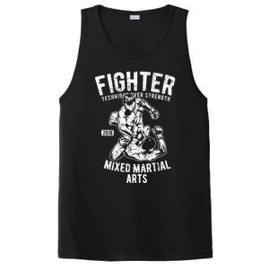 Mma Clothes Mixed Martial Arts Merchandise Distressed Mma Gift PosiCharge Competitor Tank