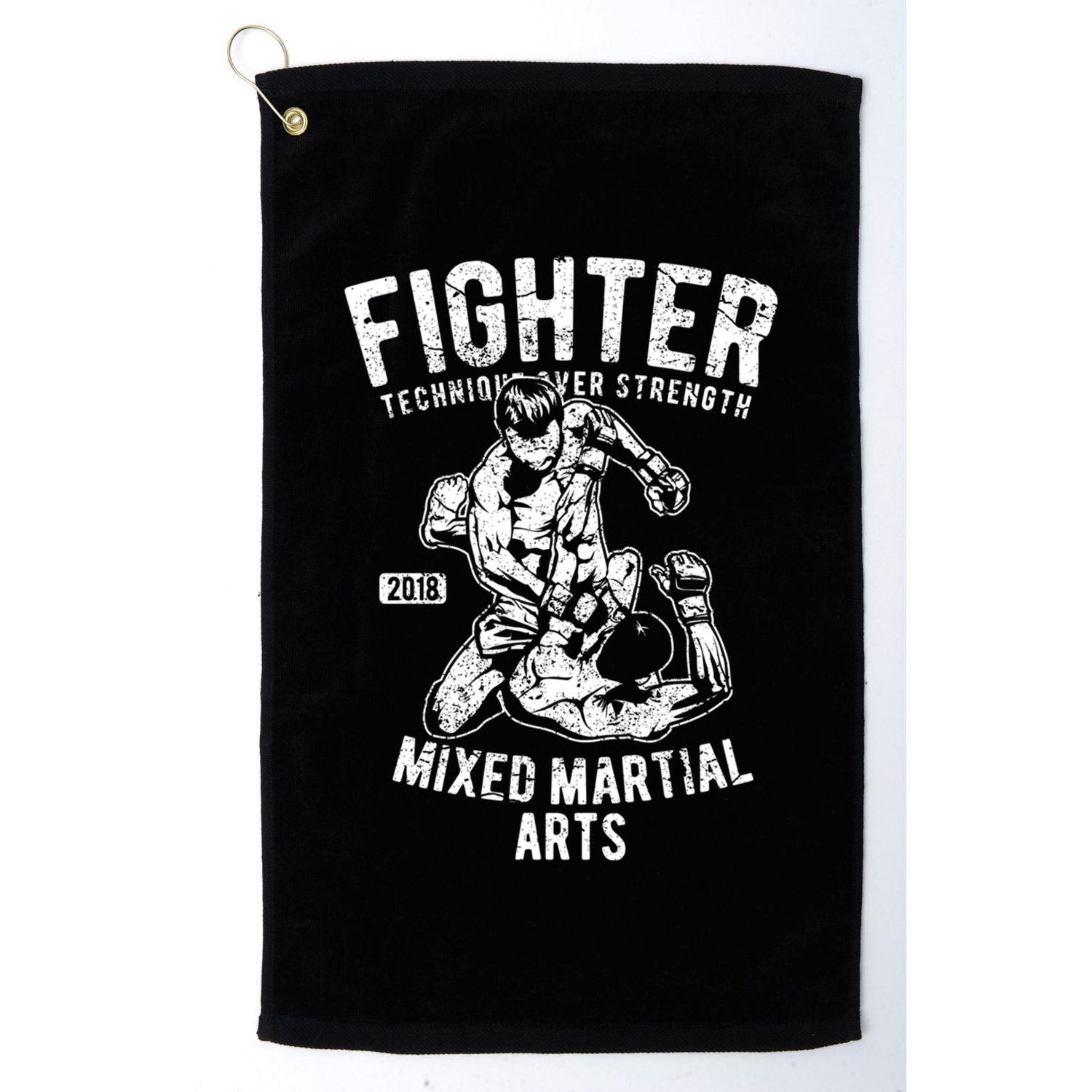 Mma Clothes Mixed Martial Arts Merchandise Distressed Mma Gift Golf Towel