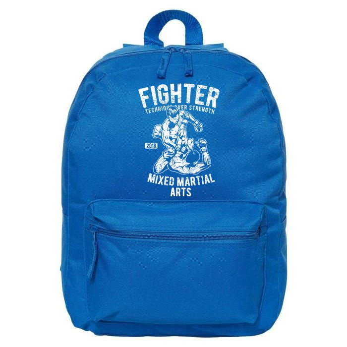 Mma Clothes Mixed Martial Arts Merchandise Distressed Mma Gift 16 in Basic Backpack