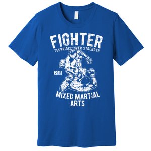 Mma Clothes Mixed Martial Arts Merchandise Distressed Mma Gift Premium T-Shirt