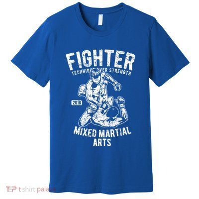 Mma Clothes Mixed Martial Arts Merchandise Distressed Mma Gift Premium T-Shirt