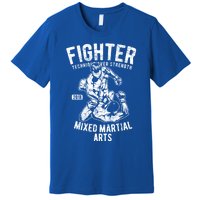 Mma Clothes Mixed Martial Arts Merchandise Distressed Mma Gift Premium T-Shirt