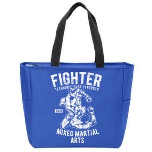 Mma Clothes Mixed Martial Arts Merchandise Distressed Mma Gift Zip Tote Bag