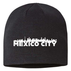 Mexico City Mexico City Skyline Silhouette Outline Sketch Sustainable Beanie