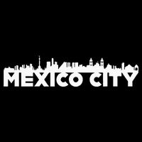 Mexico City Mexico City Skyline Silhouette Outline Sketch Womens T-Shirt