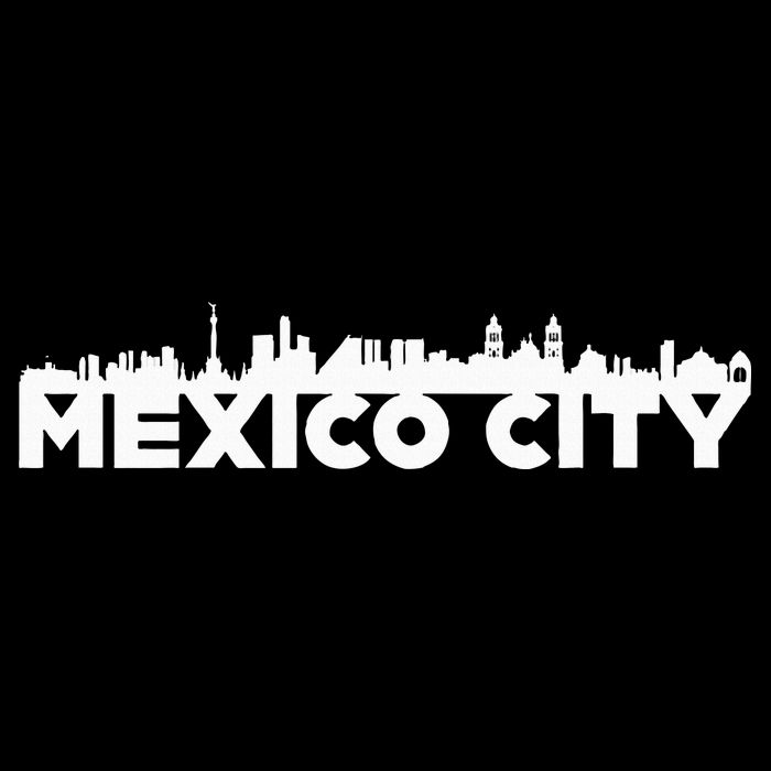 Mexico City Mexico City Skyline Silhouette Outline Sketch Womens T-Shirt