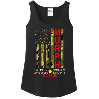 Murph Challenge Memorial Day Workout Wod Camo Ladies Essential Tank