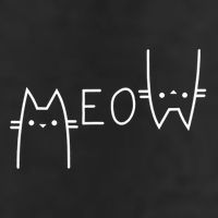 Meow Cat Meow Kitty Funny Cats Mom And Cat Dad Gift Garment-Dyed Fleece Hoodie