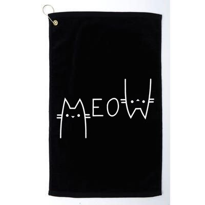 Meow Cat Meow Kitty Funny Cats Mom And Cat Dad Gift Golf Towel