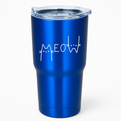 Meow Cat Meow Kitty Funny Cats Mom And Cat Dad Gift Tumbler