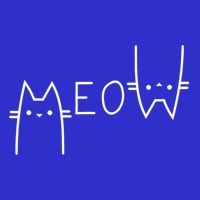Meow Cat Meow Kitty Funny Cats Mom And Cat Dad Gift Magnet
