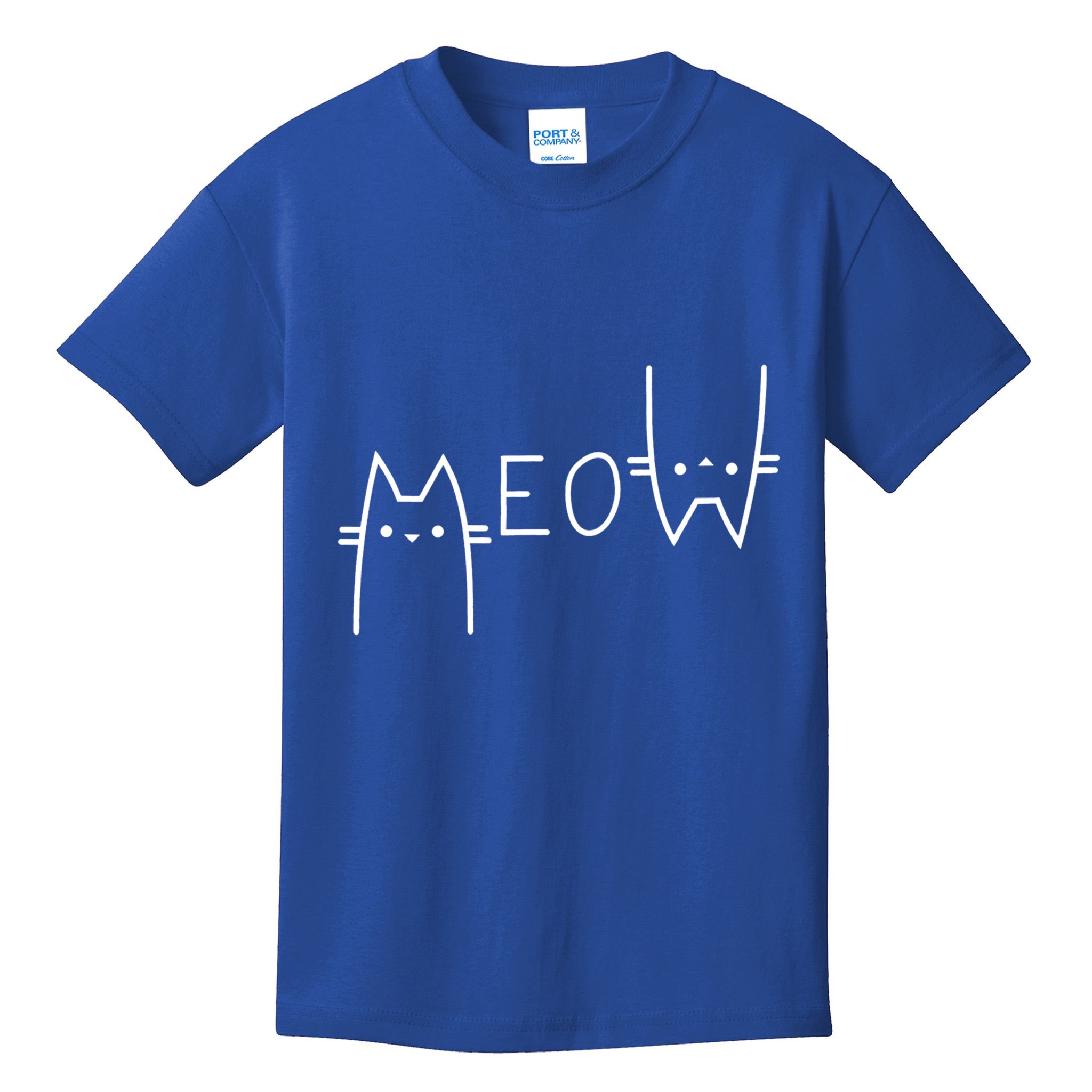 Meow Cat Meow Kitty Funny Cats Mom And Cat Dad Gift Kids T-Shirt