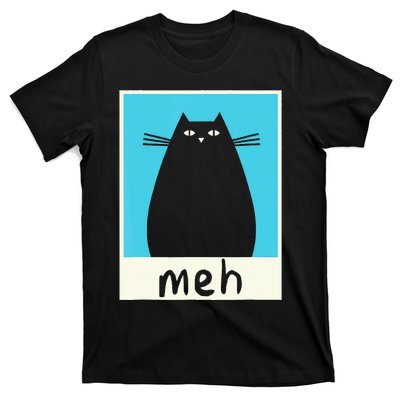 Meh Cat Meow Kitty Cat Lover Japanese Cat Kawaii Anime T-Shirt