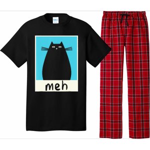 Meh Cat Meow Kitty Cat Lover Japanese Cat Kawaii Anime Pajama Set