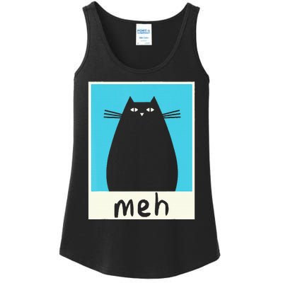 Meh Cat Meow Kitty Cat Lover Japanese Cat Kawaii Anime Ladies Essential Tank