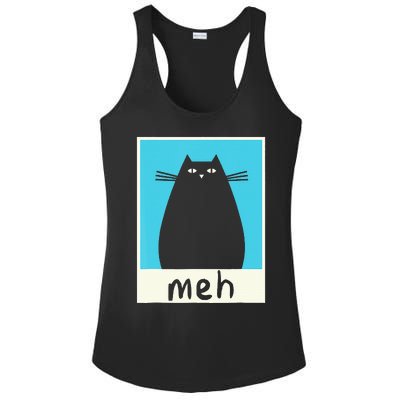 Meh Cat Meow Kitty Cat Lover Japanese Cat Kawaii Anime Ladies PosiCharge Competitor Racerback Tank